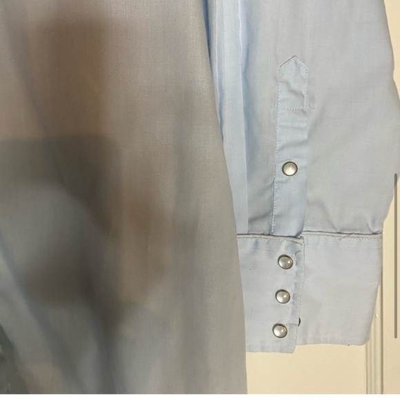 Roper Southwestern embroidered Pearl Snap Button Down Long Sleeve dress Shirt - Picture 7 of 9
